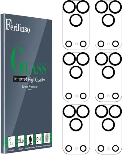 Vista 8 de Ferilinso Protector de lente de cámara diseñado para iPhone 13 Pro Max, protector de lente de cámara diseñado para iPhone 13 Pro, paquete de 3