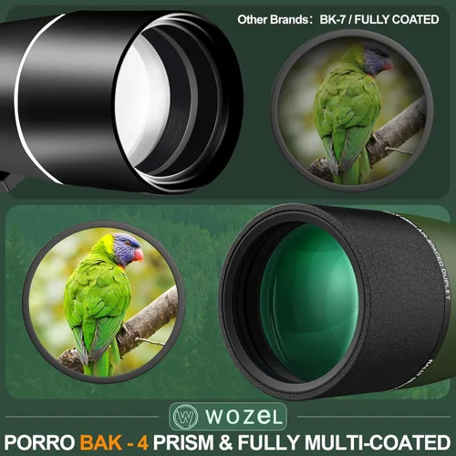 Vista 3 de WOZEL 25-75X80 Alcances de detección para disparo de objetivo - Alcance de observación HD con trípode, bolsa de transporte y soporte para teléfono