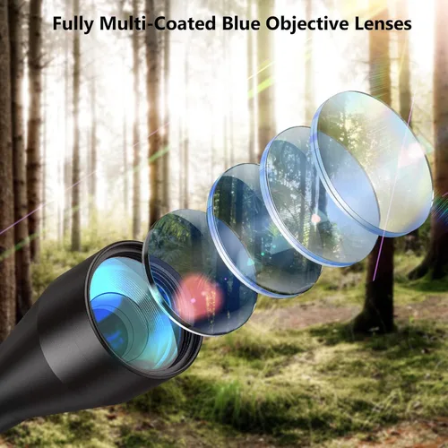 Vista 3 de CVLIFE 3-9x40 Optics R4 Reticle Crosshair Alcance con monturas de alcance