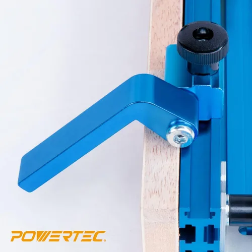 Vista 4 de POWERTEC 71367-P2 - Tope abatible para valla de 3 pulgadas para carpintería, 2 unidades, paquete de 1