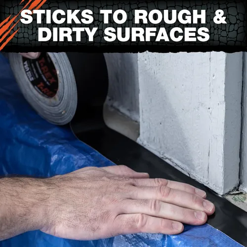Vista 5 de Cinta Adhesiva de Uso Pesado T-Rex con Respaldo Resistente a los Rayos UV e Impermeable para Reparaciones Ferozmente Fuertes, 1.88" x 30 yardas