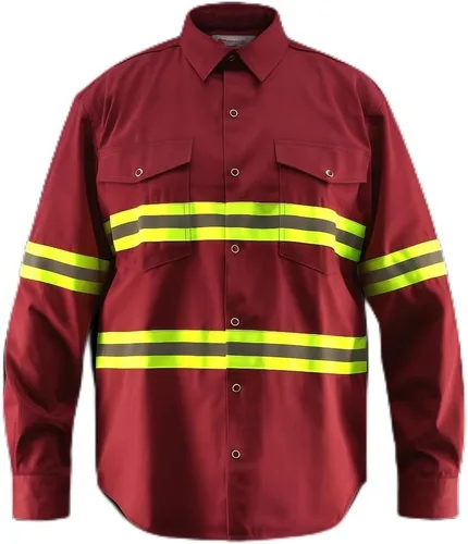 Vista 9 de Camisa de Seguridad de Alta Visibilidad Premium - Manga Larga