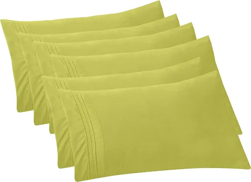 Vista 40 de Elegant Comfort Fundas de almohada sólidas de microfibra de alta calidad hotelera, tejido suave, resistente a las arrugas y a las manchas, fácil