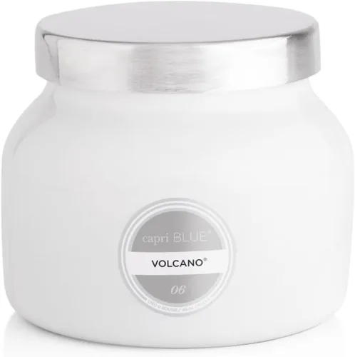 Vista 19 de Capri Blue Volcano Velas perfumadas – Velas en tarro de cristal de lujo para el hogar perfumadas con frutas tropicales y cítricos azucarados, mezcla