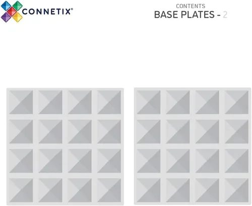 Vista 6 de Connetix Azulejos - Paquete de placa base transparente 2 piezas