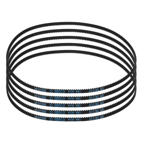 Vista 34 de uxcell 4 piezas HTD-3M Correa de Distribución de Goma 48 Dientes, Longitud de Paso 144mm x Ancho 6mm x Altura 2.4mm, Correa de Polea de Distribución