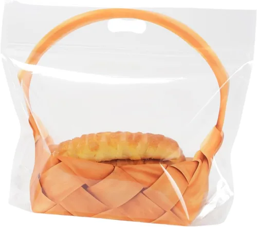 Vista 9 de Funcoo 50 bolsas de pan de plástico para pan casero de masa madre con ventana, bolsa grande para pan de panadería para envases de productos