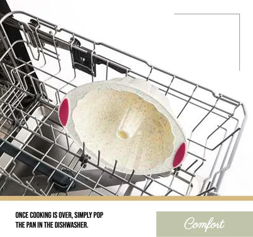 Vista 4 de Trudeau 5118558 - Molde de silicona para hornear con estructura acanalada, tamaño mediano, confeti blanco