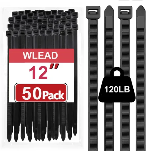 Vista 8 de Bridas de cremallera verdes, 200 piezas de 8 pulgadas de PA66, bridas de alambre de plástico resistentes de nylon con 45 libras, bridas de cable