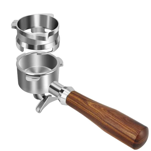 Vista 9 de Embudo dosificador de acero inoxidable de 2.126 in para portafiltros espresso