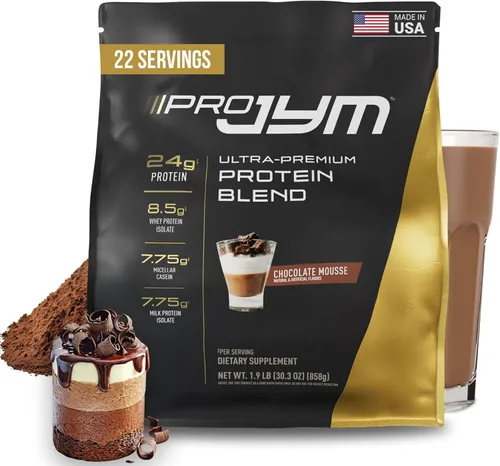 Vista 18 de Pro JYM Proteína en Polvo Sabor Galleta de Chocolate Crunch - Aislados de Proteína de Suero, Caseína y Proteína de Leche, Construcción de Músculo