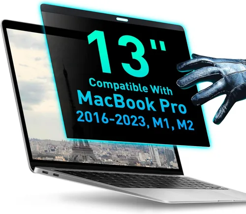 Vista 27 de VINTEZ Pantalla de privacidad de 14 pulgadas 16:9 para monitor de computadora y laptop, película protectora antirreflejos, filtro de luz azul