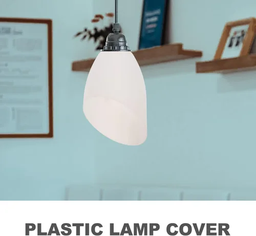 Vista 9 de 4 piezas de pantalla de plástico de repuesto para lámpara de herradura de plástico, pantalla blanca para lámparas de pie, cubierta para múltiples
