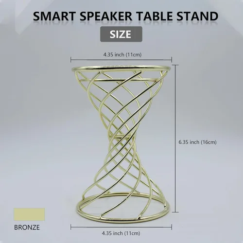Vista 7 de Soporte decorativo de mesa con altavoz inteligente para Echo Dot 3ª/4ª/5ª generación, Echo 4ª/5ª generación, Echo Glow, Apple Homepod Mini y Google