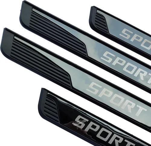 Vista 3 de GZBFTDH Protector de rasguños para umbral de puerta de automóvil, para Chevy Blazer Trax Bolt EV/EUV, accesorios de automóvil, cubierta de acero