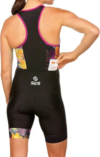 Vista 3 de SLS3traje FX triatlón para mujer bolsillo trasero costuras antifricción diseño alemán