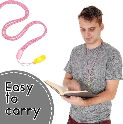 Vista 5 de Shappy 12 Anti Lost Lanyard Set Includes 2 Necklace Lanyard with 10 Anti Lost Silicone Rubber Ring Pen Silicone Ring Holder