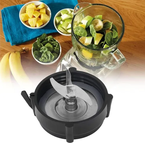 Vista 4 de Blender Piezas de repuesto Blender Ice Blade con base inferior y silicona O para sellado de aro Junta Accesorio forBlender 1200W