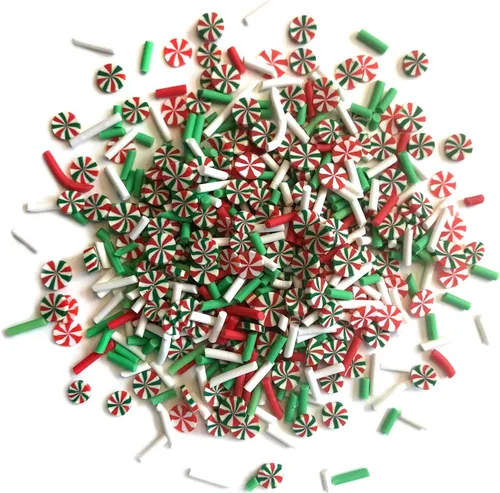 Vista 2 de Buttons Galore Sprinkletz - Piezas de arcilla polimérica para bricolaje Slime Adornos, 1.500 onzas, 1500 piezas, Navidad (Merry & Bright)