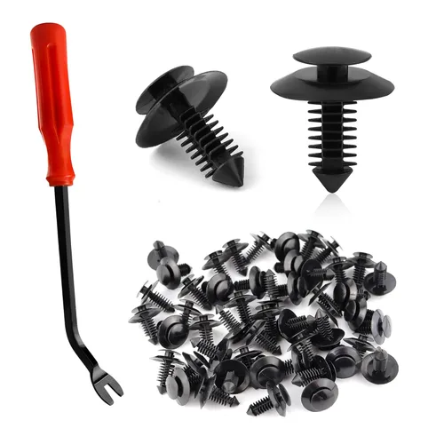 Vista 8 de 20 retenedores de aislamiento de capó – para Chrysler, Jeep, Dodge, Ram – Reemplazar OEM 4878883AA LH LHS Nylon Clip