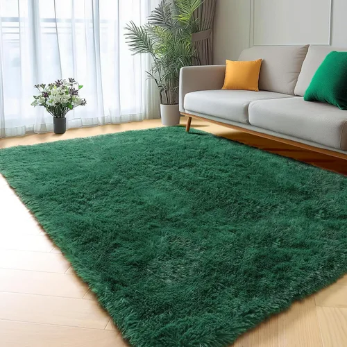 Vista 17 de ONASAR - Alfombra redonda rosa claro de 2 pies, esponjosa, lavable, tapete de gato o perro, suave, afelpada, peluda, tapete circular para dormitorio