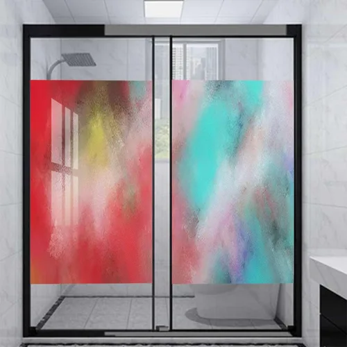 Vista 14 de Película de privacidad multicolor para ventana, adecuada para privacidad en hogares y oficinas para evitar la exposición al sol, película de vidrio