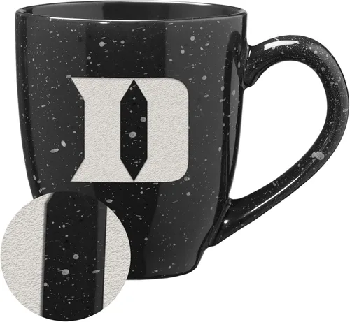 Vista 226 de Rico Industries NCAA Saint Joseph's (PA) Hawks Logo Principal Color Marrón 16 oz Logotipo del Equipo de Color Láser Grabado en Cerámica Moteada Taza