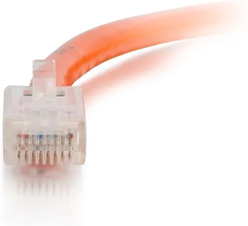 Vista 58 de C2G 24494 Cable cruzado Cat5e - Cable de conexión de red sin blindaje sin arranque, naranja (3 pies, 3.0 ft)