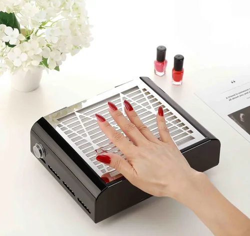 Vista 3 de Miss Sweet Colector de polvo eléctrico de uñas para manicura (negro)