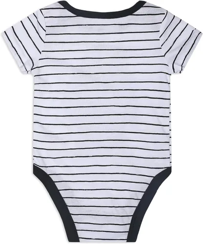 Vista 7 de Peanuts Snoopy - Paquete de 4 mamelucos de manga corta para recién nacidos y bebés