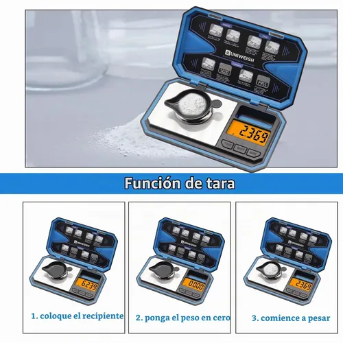 Vista 7 de UNIWEIGH Báscula de miligramo, escala de precisión de 1.76 oz/0.00004 oz