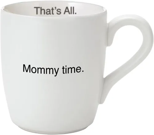 Vista 3 de Santa Barbara Design Studio Taza de café de cerámica blanca y rosa, 16 onzas, Myselfie Momento de mamá