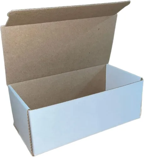 Vista 2 de 50 cajas de papel de cartón blanco de 6 x 4 x 3 pulgadas, caja de envío de embalaje corrugado
