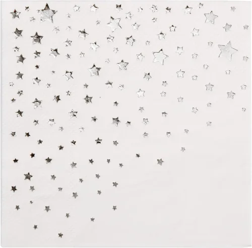 Vista 10 de Elegantes servilletas negras y doradas, 100 servilletas de estrella negra, servilletas de cóctel negras y doradas de 5 x 5 pulgadas, servilletas