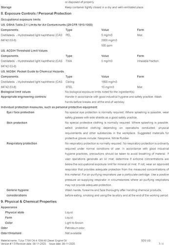 Vista 7 de Aceite de motor diesel sintético 15W40 CK-4 - Tambor de 55 galones