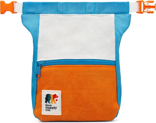 Vista 10 de Kulshan Bouldering Bucket, bolsa de tiza de gran tamaño para escalada en roca, maceta de tiza con cierre magnético enrollable, bucle de cepillo