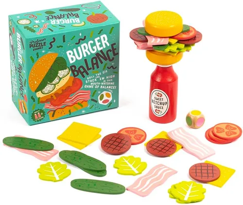 Vista 4 de Professor PUZZLE Foodie Games - Juego de apilamiento de equilibrio de hamburguesas