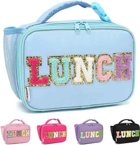 Vista 25 de GYEUKHAM Lonchera térmica reutilizable para la escuela, bolsas de almuerzo congelables duraderas para niños, niñas, hombres y mujeres, kit