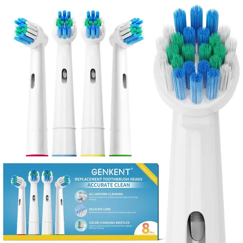 Vista 8 de Cabezales de Cepillo de Dientes de Repuesto Compatibles con Oral-B Braun, 16 Piezas Cabezales de Cepillo de Dientes Eléctrico Profesional para Oral