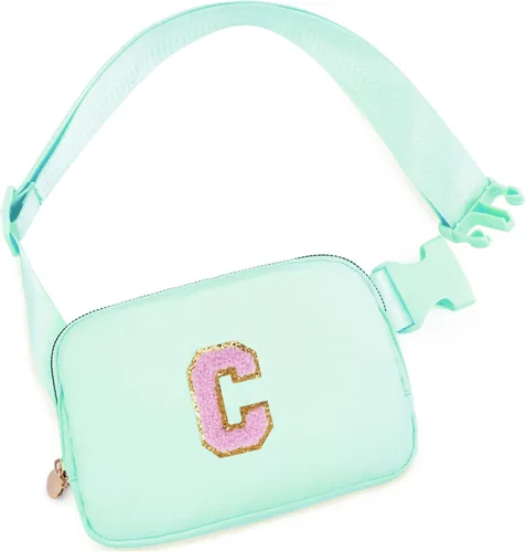 Vista 18 de Bolsa de cinturón para niñas y mujeres, bolsas cruzadas, riñonera, riñonera personalizada, Negro, Small