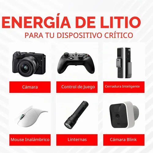 Vista 2 de BEVIGOR Baterías de litio AA, pilas AA, paquete de 4 baterías de litio AA de 1.5 V, batería doble A, pilas AA de mayor duración para linterna