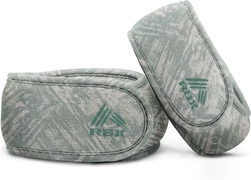 Vista 15 de RBX Juego de pesas para muñeca y tobillo (2 libras/1 libra cada uno), ajuste cómodo ajustable para entrenamiento y tonificación