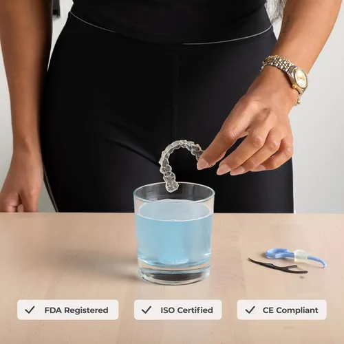 Vista 6 de PUL - Tabletas limpiadoras de retenedores – Aligner Cleaner para alineadores Invisalign y transparentes, tabletas de limpieza diaria de retenedores