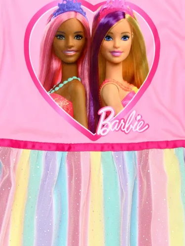 Vista 6 de Barbie Camisón de fantasía para niña con diseño de arco iris