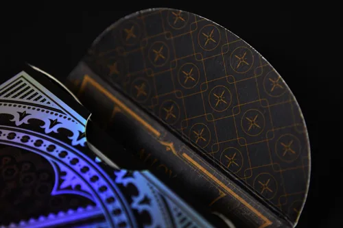 Vista 5 de Baraja de naipes de póquer de cobre aislante con papel de aluminio en la parte posterior con diseño personalizable