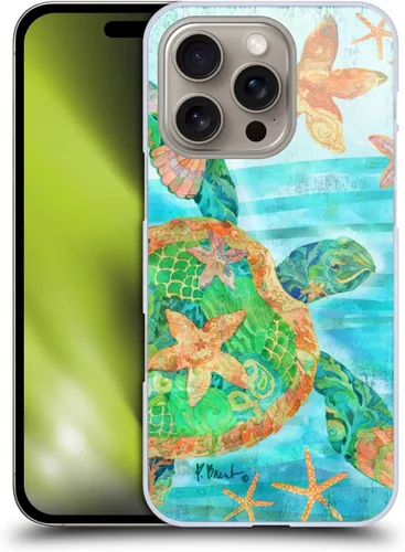 Vista 18 de Head Case Designs Funda rígida con licencia oficial de Paul Brent Agate Mermaid Coastal compatible con Apple iPhone 16 Pro