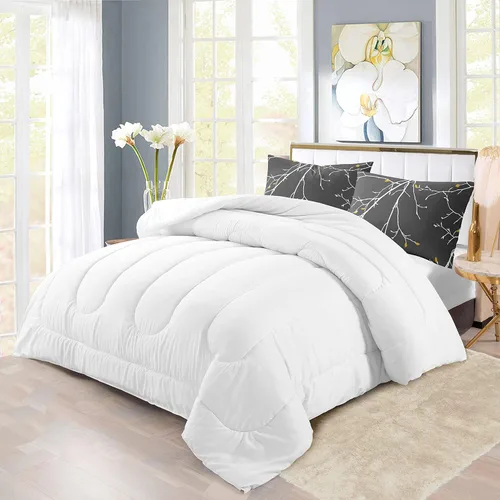 Vista 5 de YIYEA Juego de 2 fundas de almohada estándar de microfibra ultra suave de doble cepillado, fundas de almohada estándar, fundas de almohada florales