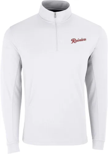 Vista 4 de Vantage Apparel Jersey con cremallera de un cuarto de béisbol de la liga menor