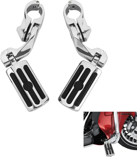 Vista 33 de XFMT - Estribos de color negro mate para motocicleta, 1.25 pulgadas, incluye kit de montaje