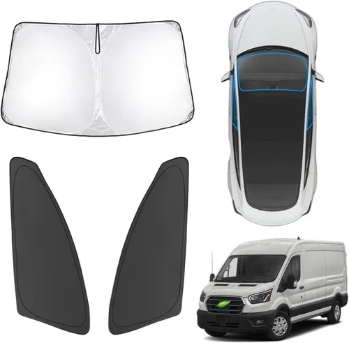 Vista 23 de Karltys 3 parasoles para parabrisas para Mazda CX5 2017-2025, parasol para ventana delantera y lateral, ajuste personalizado CX-5, protector